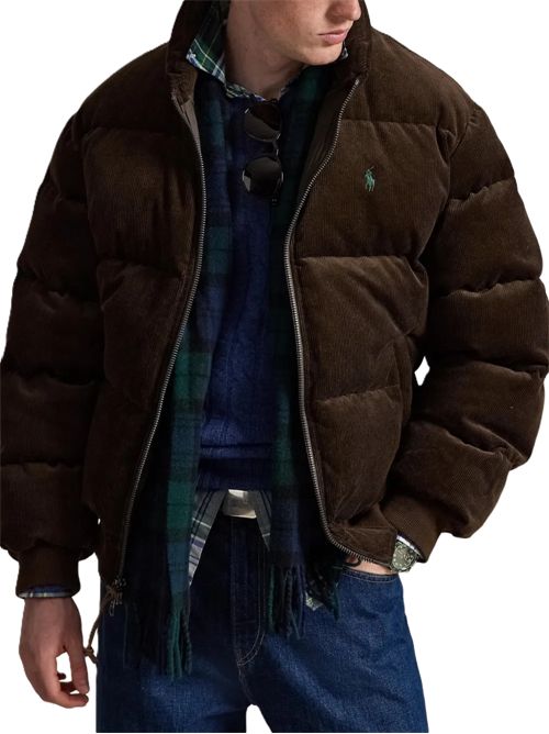 Piumino a coste marrone Polo Ralph Lauren | 710-B30162-002DARK BEECH